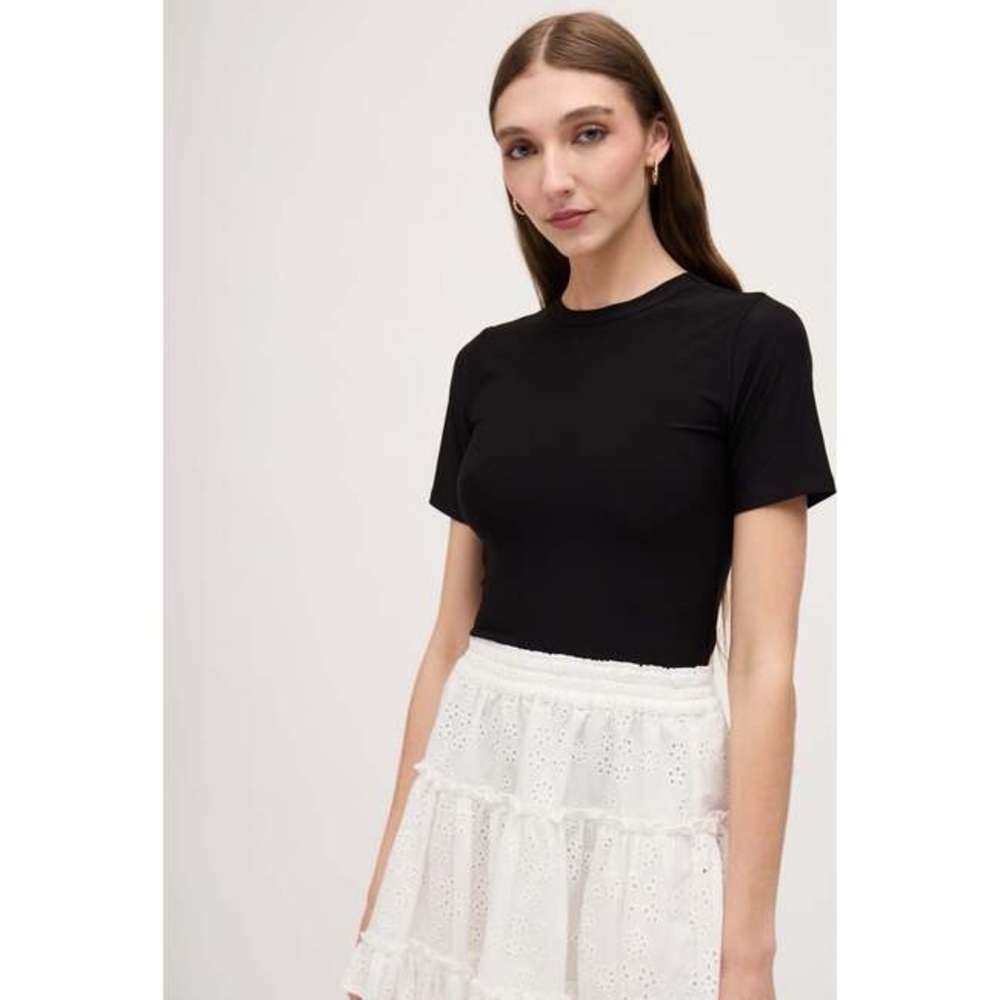 Hill House Black Fitted Short Sleeve Tee
